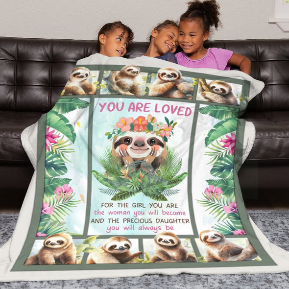 Sloth Blanket Gifts for Women Girls, Cozy Soft Sloths Throw Blanket for Men Kids Boys Christmas Birthday