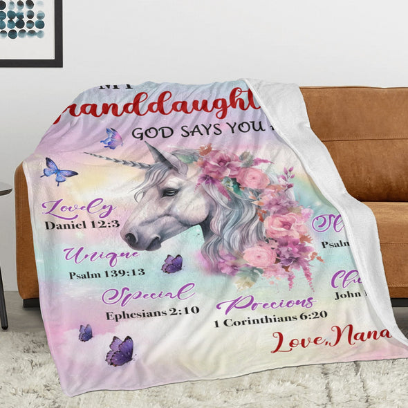 Unicorn Throw Blanket Super Soft Warm Cozy Fuzzy Plush Blanket Gifts for Girls Boys Kids Room Decor