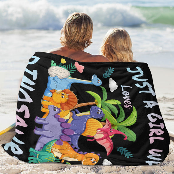 Dinosaur Blanket for Boys Kids Soft Flannel Blanket for Children's Toys are Suitable for Beds, Sofas and School Lunch Break-2-hml Balnket