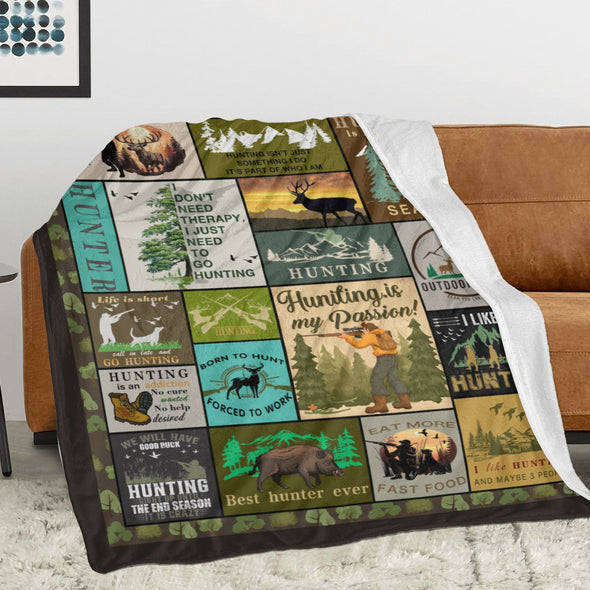 Deer Pattern Blanket Fleece Throw Blanket Super Soft Warm Gifts for Baby Girls Boys Kids Mom Grandma Room Decor