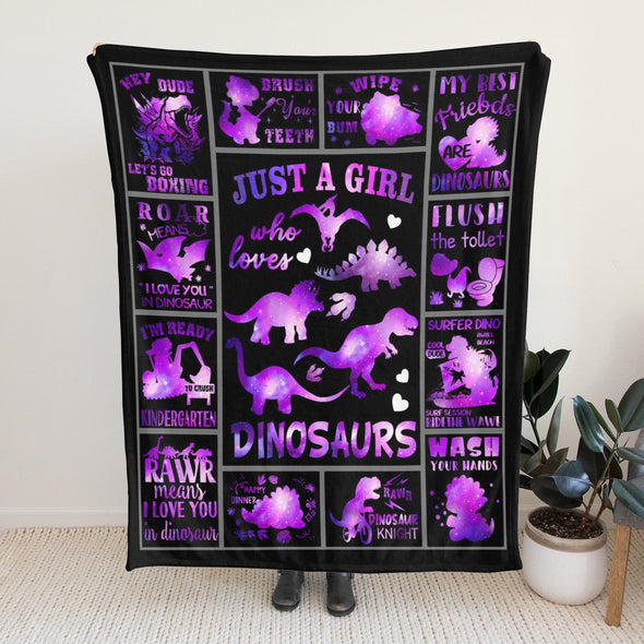 Dinosaur Blanket for Boys Kids Soft Flannel Blanket for Children's Toys are Suitable for Beds, Sofas and School Lunch Break-2-hml Balnket