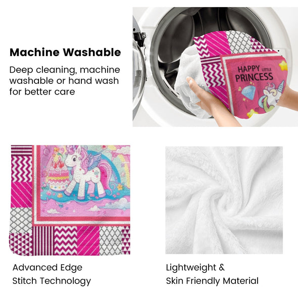 Unicorn Throw Blanket Super Soft Warm Cozy Fuzzy Plush Blanket Gifts for Girls Boys Kids Room Decor