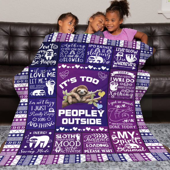 Sloth Blanket Gifts for Women Girls, Cozy Soft Sloths Throw Blanket for Men Kids Boys Christmas Birthday