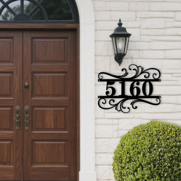 Custom Metal House Door Numbers Personalized Street Address Signs Mailbox Plaque for Outside Garden Housewarming Gift