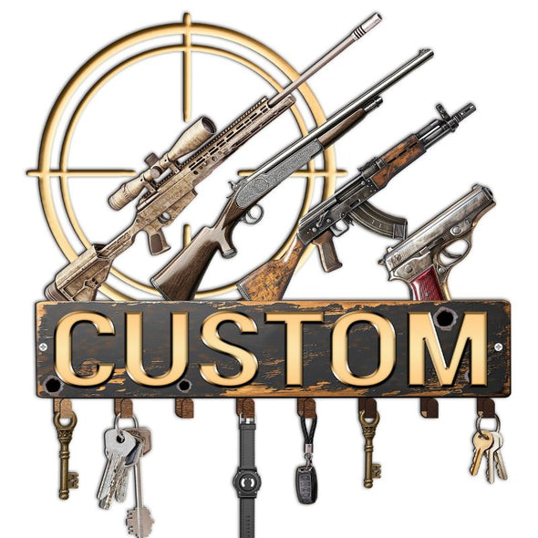 Personalized Metal Key Holder Custom Family Name Rack Hooks for Wall Mount Home Living Room Kitchen Decor Housewarming Wedding Gift