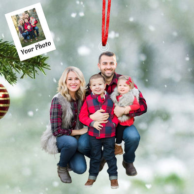 Personalized Photo Ornaments Custom Memorial Picture Unique Christmas Ornament Xmas Tree Decorations Gift