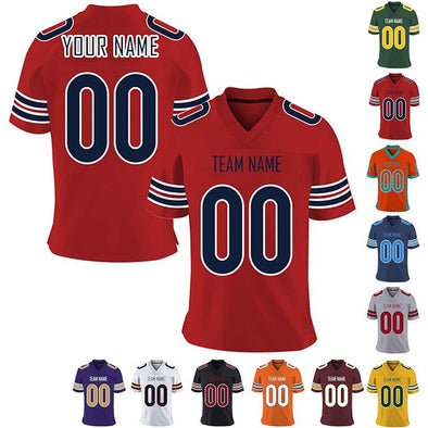 Custom Football Jersey Personalized Team Name Number Customized Football Shirt for Men Youth Women Kids