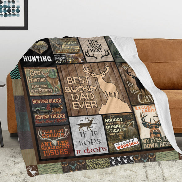 Deer Pattern Blanket Fleece Throw Blanket Super Soft Warm Gifts for Baby Girls Boys Kids Mom Grandma Room Decor