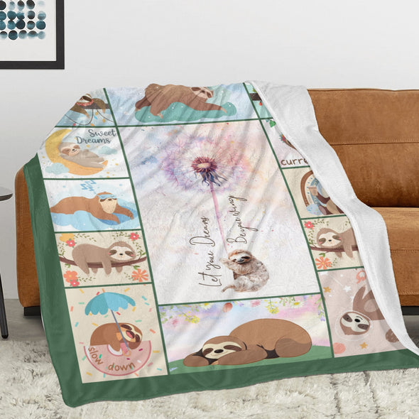 Sloth Blanket Gifts for Women Girls, Cozy Soft Sloths Throw Blanket for Men Kids Boys Christmas Birthday