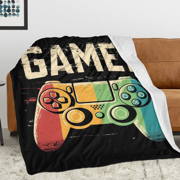 Gamer Blanket Fleece Throw Blanket Super Soft Warm Gifts for Baby Girls Boys Kids Mom Grandma Room Decor