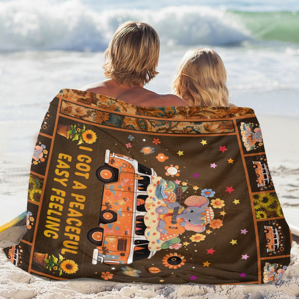 Elephant Blanket Fleece Throw Blanket Super Soft Warm Gifts for Girls Boys Kids Room Decor