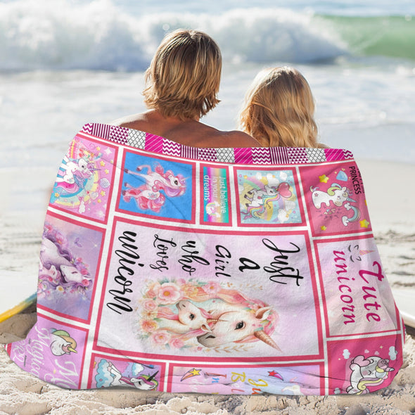 Unicorn Throw Blanket Super Soft Warm Cozy Fuzzy Plush Blanket Gifts for Girls Boys Kids Room Decor