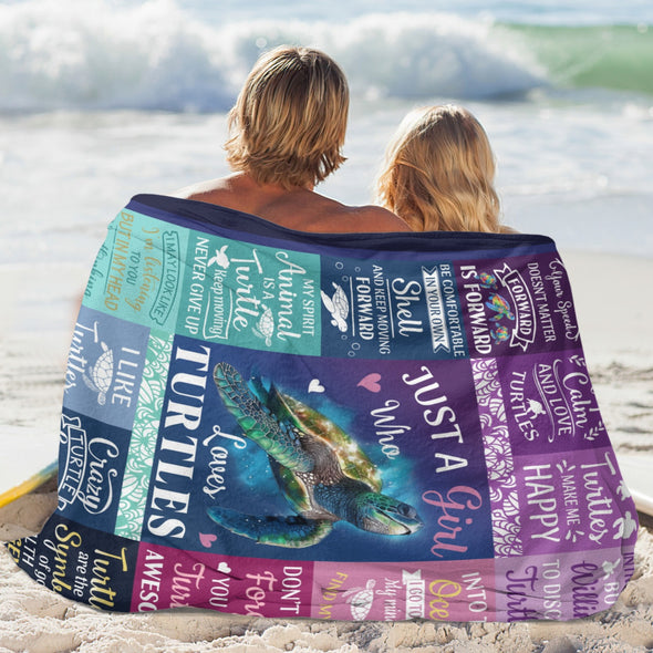 Turtle Pattern Blanket Fleece Throw Blanket Super Soft Warm Gifts for Baby Girls Boys Kids Mom Grandma Room Decor