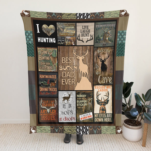 Deer Pattern Blanket Fleece Throw Blanket Super Soft Warm Gifts for Baby Girls Boys Kids Mom Grandma Room Decor