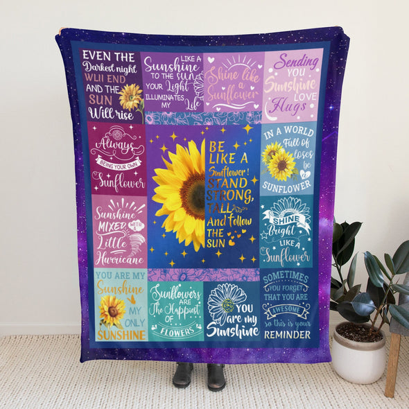 Sunflower Blanket Fleece Throw Blanket Super Soft Warm Gifts for Baby Girls Boys Kids Mom Grandma Room Decor