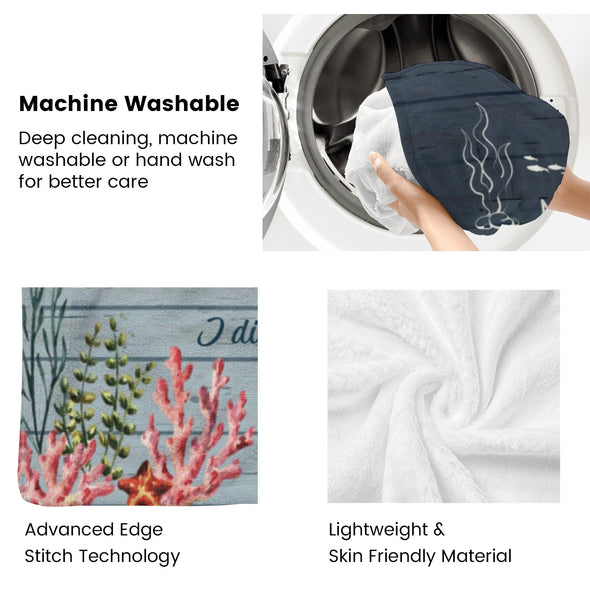 Turtle Pattern Blanket Fleece Throw Blanket Super Soft Warm Gifts for Baby Girls Boys Kids Mom Grandma Room Decor