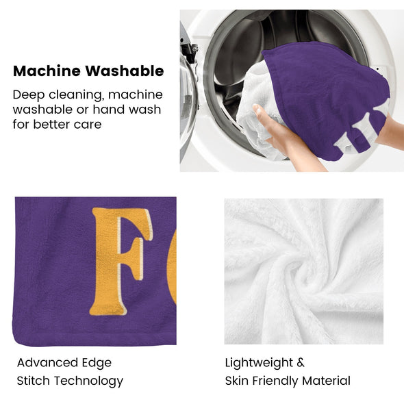 Fox Pattern Blanket Fleece Throw Blanket Super Soft Warm Gifts for Baby Girls Boys Kids Mom Grandma Room Decor