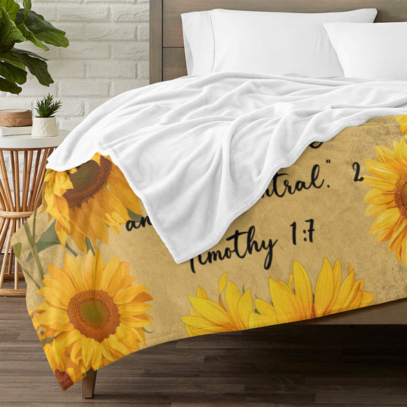 Sunflower Blanket Fleece Throw Blanket Super Soft Warm Gifts for Baby Girls Boys Kids Mom Grandma Room Decor