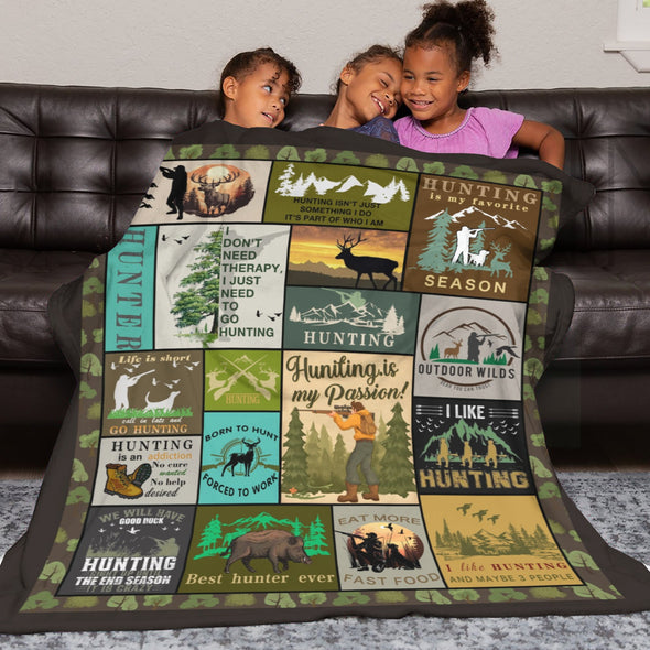 Deer Pattern Blanket Fleece Throw Blanket Super Soft Warm Gifts for Baby Girls Boys Kids Mom Grandma Room Decor