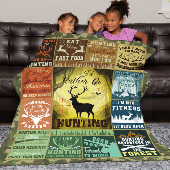 Deer Pattern Blanket Fleece Throw Blanket Super Soft Warm Gifts for Baby Girls Boys Kids Mom Grandma Room Decor