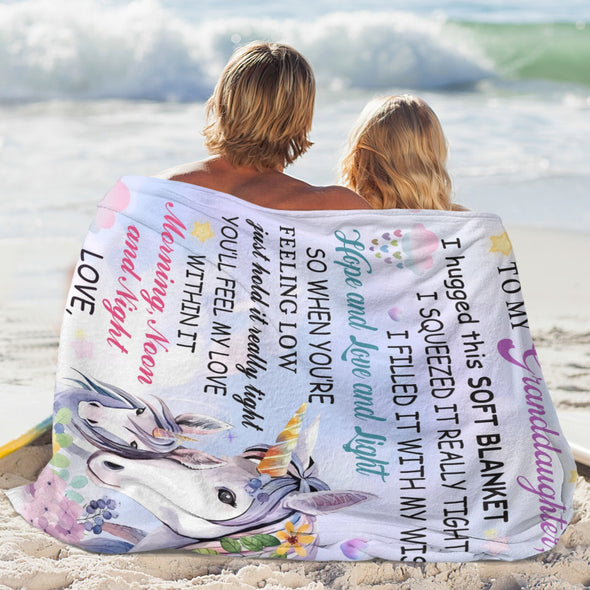 Unicorn Throw Blanket Super Soft Warm Cozy Fuzzy Plush Blanket Gifts for Girls Boys Kids Room Decor