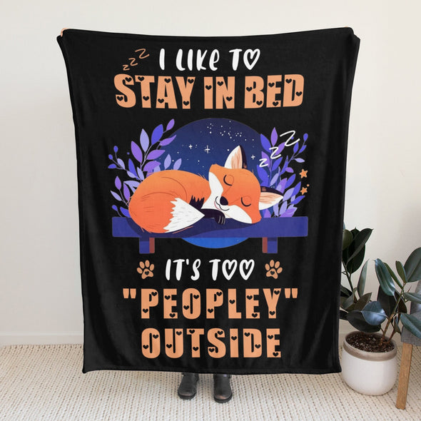 Fox Pattern Blanket Fleece Throw Blanket Super Soft Warm Gifts for Baby Girls Boys Kids Mom Grandma Room Decor