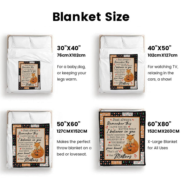 Fox Pattern Blanket Fleece Throw Blanket Super Soft Warm Gifts for Baby Girls Boys Kids Mom Grandma Room Decor