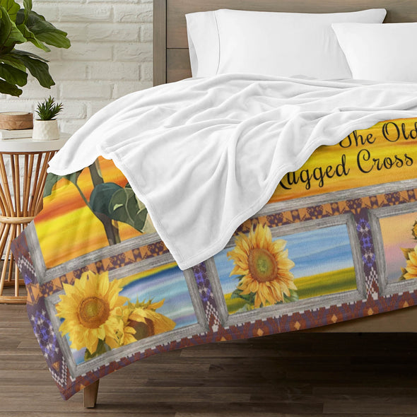 Sunflower Blanket Fleece Throw Blanket Super Soft Warm Gifts for Baby Girls Boys Kids Mom Grandma Room Decor