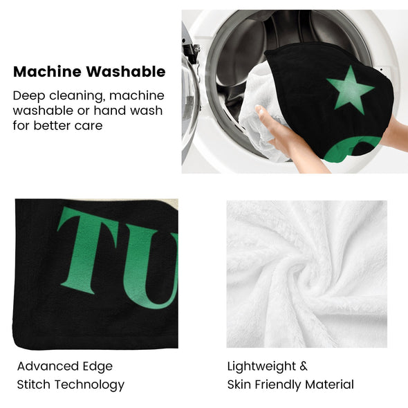 Turtle Pattern Blanket Fleece Throw Blanket Super Soft Warm Gifts for Baby Girls Boys Kids Mom Grandma Room Decor