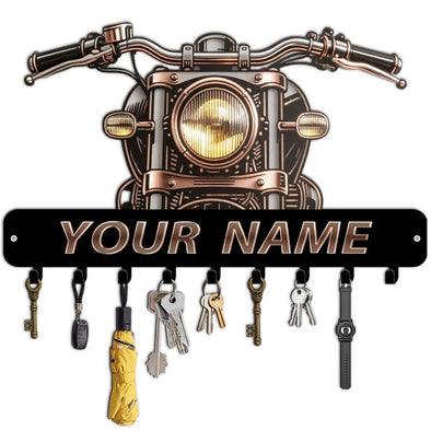 Personalized Metal Key Holder Custom Family Name Rack Hooks for Wall Mount Home Living Room Kitchen Decor Housewarming Wedding Gift
