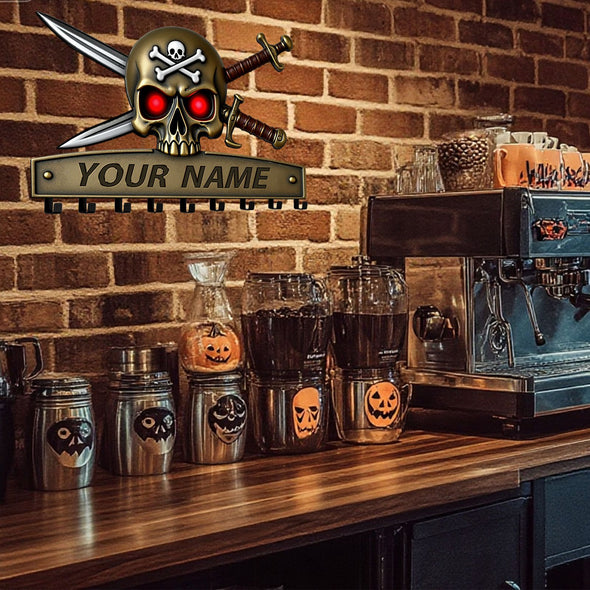 Personalized Metal Key Holder Custom Family Name Rack Hooks for Wall Mount Home Living Room Kitchen Decor Housewarming Wedding Gift