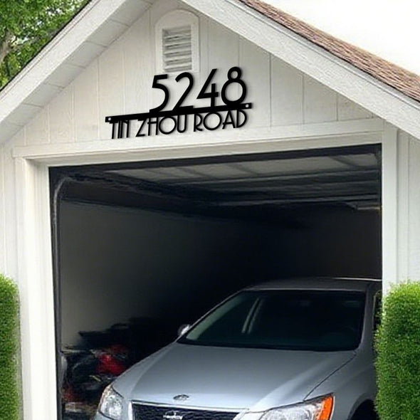 Custom Metal House Door Numbers Personalized Street Address Signs Mailbox Plaque for Outside Garden Housewarming Gift