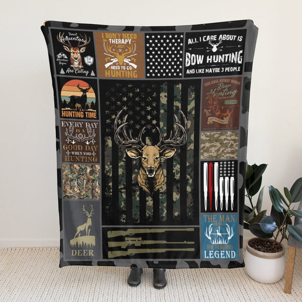 Deer Pattern Blanket Fleece Throw Blanket Super Soft Warm Gifts for Baby Girls Boys Kids Mom Grandma Room Decor