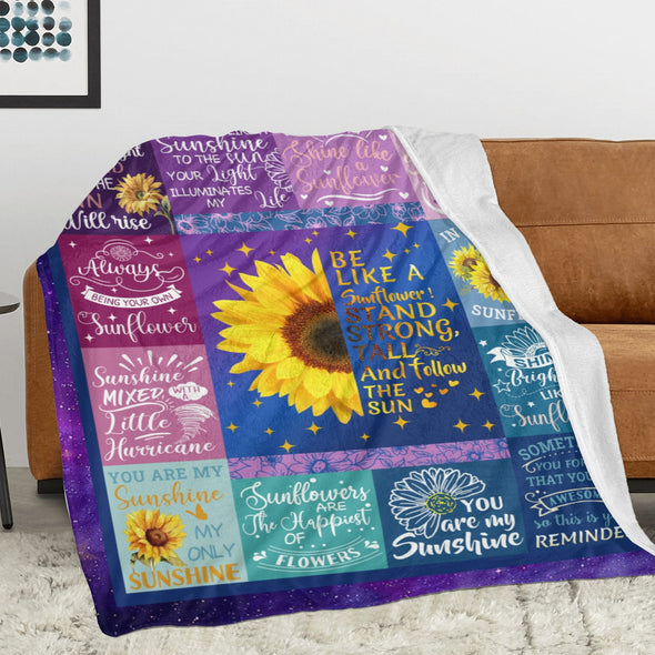 Sunflower Blanket Fleece Throw Blanket Super Soft Warm Gifts for Baby Girls Boys Kids Mom Grandma Room Decor