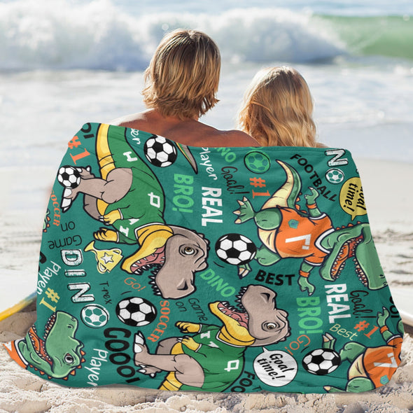 Dinosaur Blanket for Boys Kids Soft Flannel Blanket for Children's Toys are Suitable for Beds, Sofas and School Lunch Break-2-hml Balnket