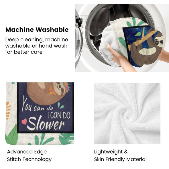 Sloth Blanket Gifts for Women Girls, Cozy Soft Sloths Throw Blanket for Men Kids Boys Christmas Birthday