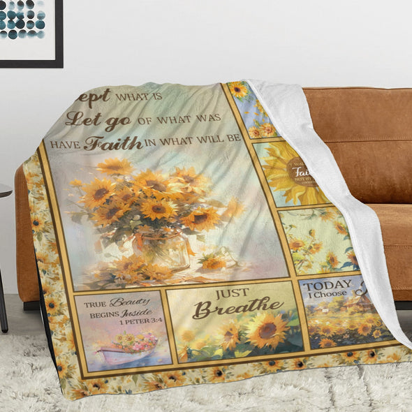 Sunflower Blanket Fleece Throw Blanket Super Soft Warm Gifts for Baby Girls Boys Kids Mom Grandma Room Decor