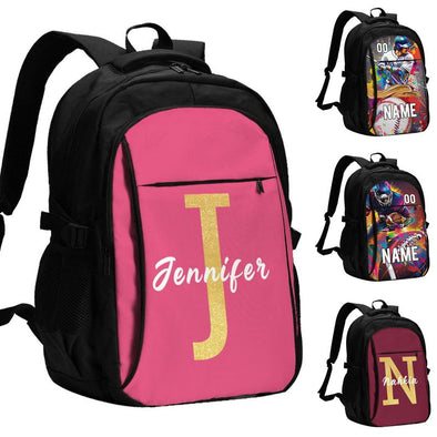 Custom Backpack with Name Personalized Travel Bags Customize for Adults Men Women Camping Casual