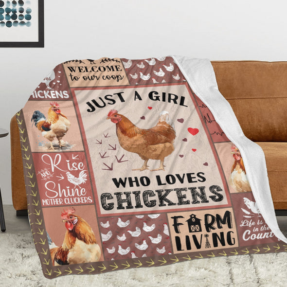 Chicken Pattern Blanket Fleece Throw Blanket Super Soft Warm Gifts for Baby Girls Boys Kids Mom Grandma Room Decor