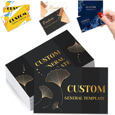 Custom Business Cards 100Pcs, Personalized Cards with Logo Picture for Small Business