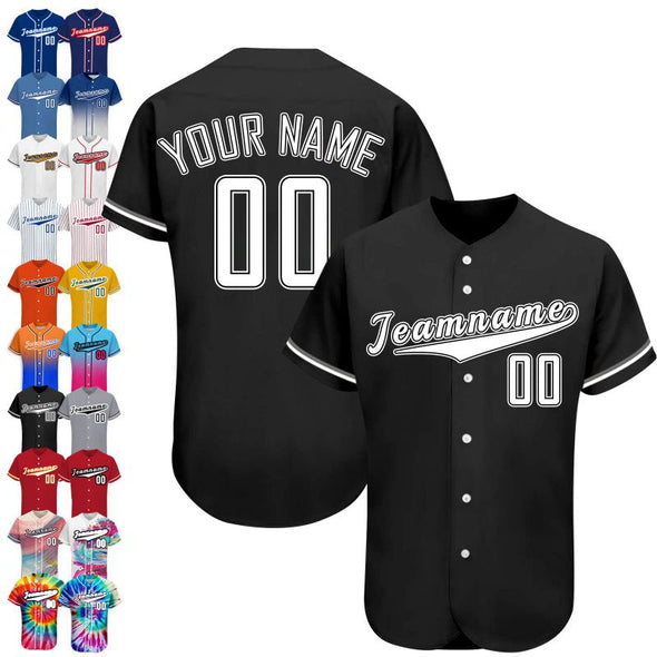 Custom Baseball Jersey Personalized Sprots Uniform Button Dowm Printed Name & Number for Men Woman Youth