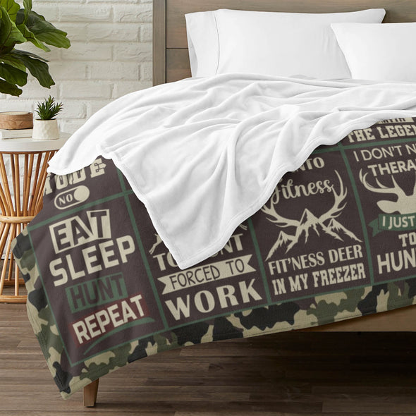 Deer Pattern Blanket Fleece Throw Blanket Super Soft Warm Gifts for Baby Girls Boys Kids Mom Grandma Room Decor