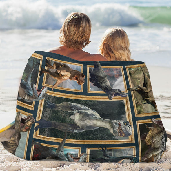 Dinosaur Blanket for Boys Kids Soft Flannel Blanket for Children's Toys are Suitable for Beds, Sofas and School Lunch Break-2-hml Balnket