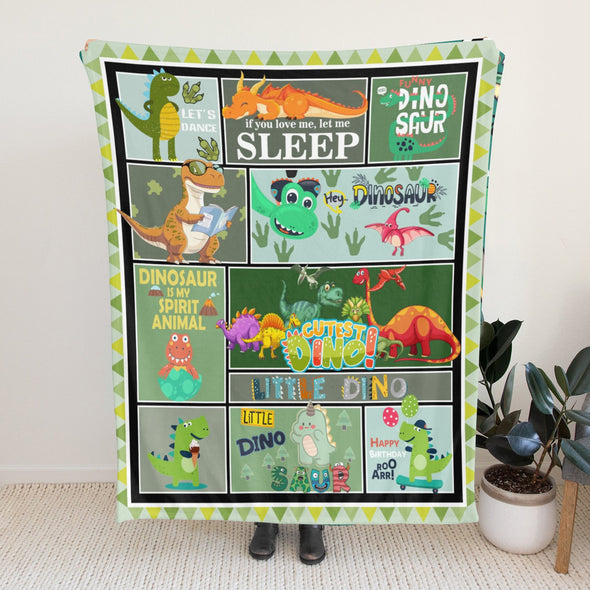 Dinosaur Blanket for Boys Kids Soft Flannel Blanket for Children's Toys are Suitable for Beds, Sofas and School Lunch Break-2-hml Balnket