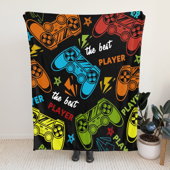 Gamer Blanket Fleece Throw Blanket Super Soft Warm Gifts for Baby Girls Boys Kids Mom Grandma Room Decor