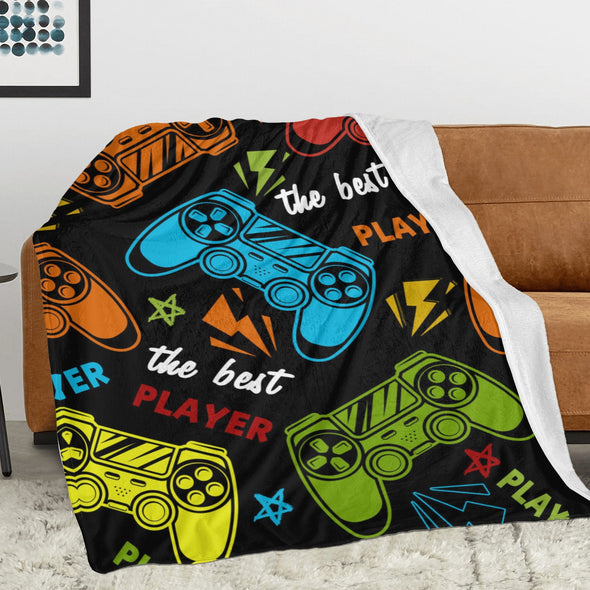 Gamer Blanket Fleece Throw Blanket Super Soft Warm Gifts for Baby Girls Boys Kids Mom Grandma Room Decor