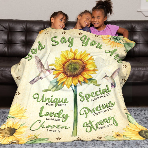 Sunflower Blanket Fleece Throw Blanket Super Soft Warm Gifts for Baby Girls Boys Kids Mom Grandma Room Decor