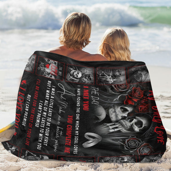 Valentine's Day Blanket Wedding Throw Couple Gifts for Men Women Boyfriend Girlfriend Husband Wife