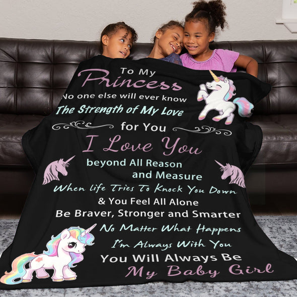 Unicorn Throw Blanket Super Soft Warm Cozy Fuzzy Plush Blanket Gifts for Girls Boys Kids Room Decor