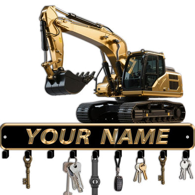 Personalized Metal Key Holder Custom Family Name Rack Hooks for Wall Mount Home Living Room Kitchen Decor Housewarming Wedding Gift